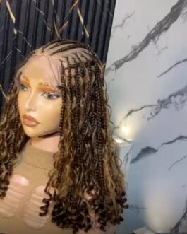 Bohemian Braids + Curly Ends + Full Lace Wig