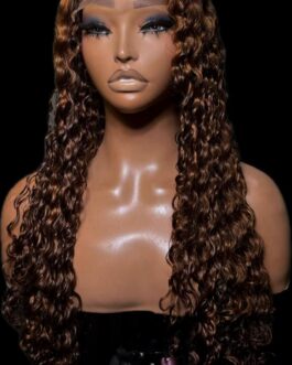 P4/30 SDD Deep Wave Curly Wig + 5×5 Transparent Closure | 22″ | 200g