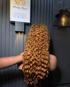 T4/30 SDD Deep Wave Curly Wig + 5×5 Transparent Closure | 22″ | 200g