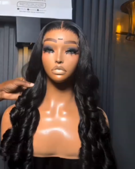 Natural Black SDD Bouncy Wig + HD 5×5 Closure | 24″ | 300g