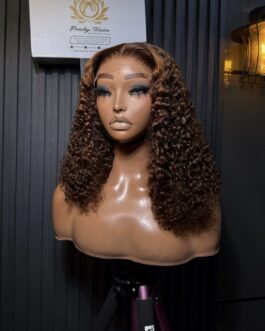 P4/30 Piano SDD Chinese Burmese Factory Wig + 5×5 Transparent Closure | 16″ | 250g