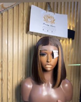 SDD HIGHLIGHT BROWN BONE STRAIGHT X Transparent 2X6 Closure  10”