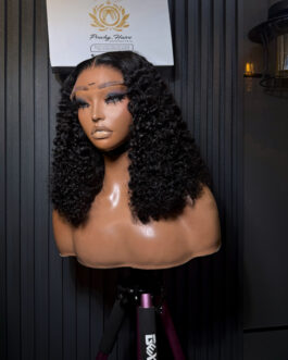 Natural Chinese Burmese Wig + 5×5 Transparent Closure | 16″ | 200g