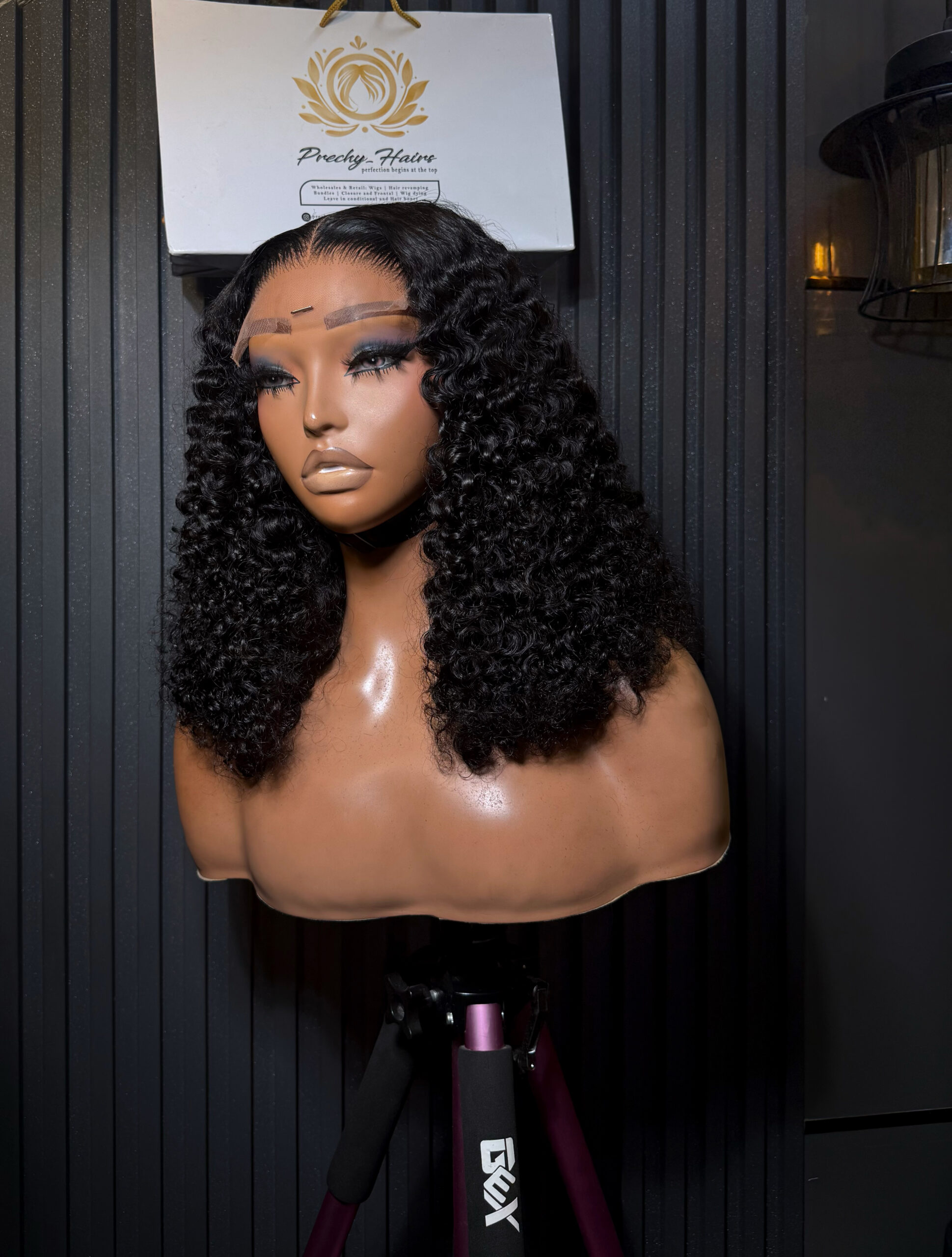 Natural Chinese Burmese Wig + 5x5 Transparent Closure | 16" | 200g - Image 2